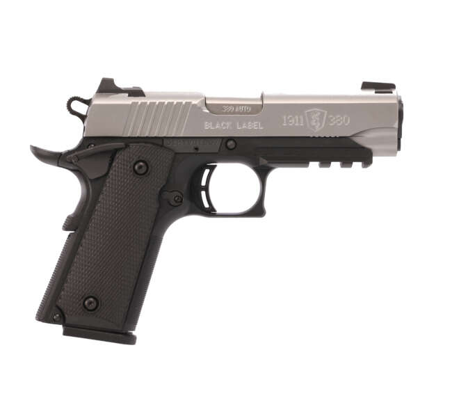 BROWNING 1911-380 380ACP SS 3.6" RAIL#