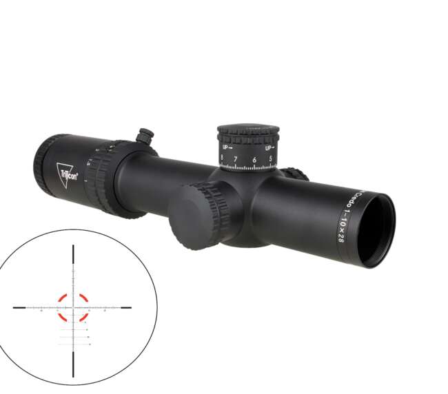 TRIJICON CREDO 1-10X28 BLK MRAD FFP ILL