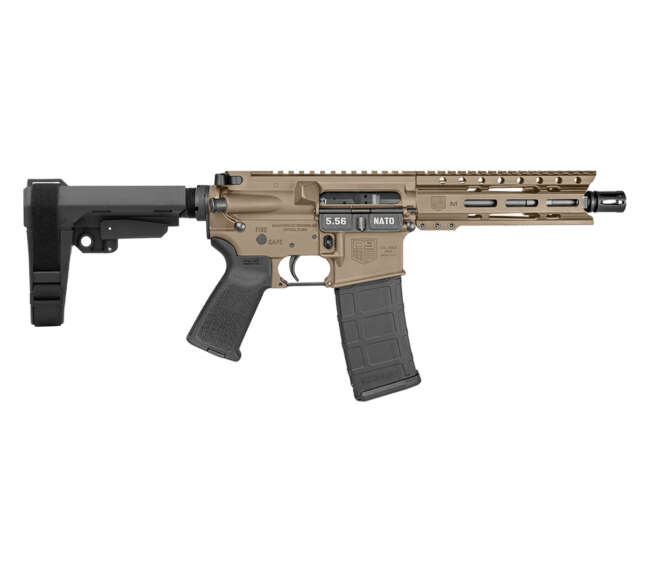 DIAMONDBACK FIREARMS DB-15 PIST 5.56MM FDE 7" SBA3