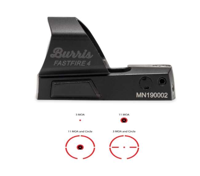 BURRIS OPTICS FASTFIRE IV MULTI-RETICLE