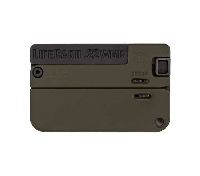 TRAILBLAZER FIREARMS LIFECARD 22MAG BLACK/OD GREEN