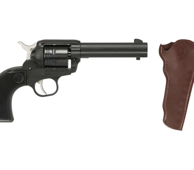 RUGER WRANGLER 22LR BLK 4.6" W/HOLST