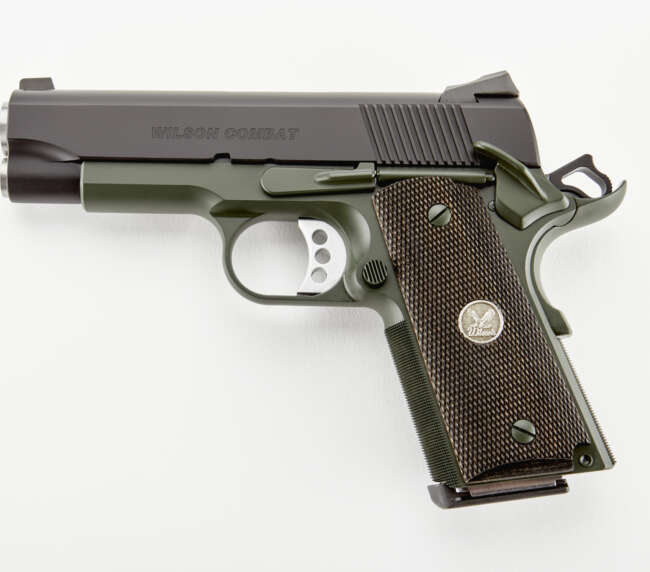 WILSON COMBAT CQBC 45ACP 4" 8+1 BLK/GRN CA
