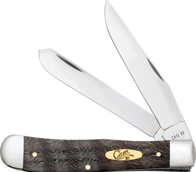 CAE TRAPPER BLK CURLY OAK WOOD