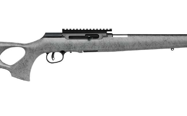 SAVAGE ARMS A22 22LR BL/GRY 18" CARBON TB