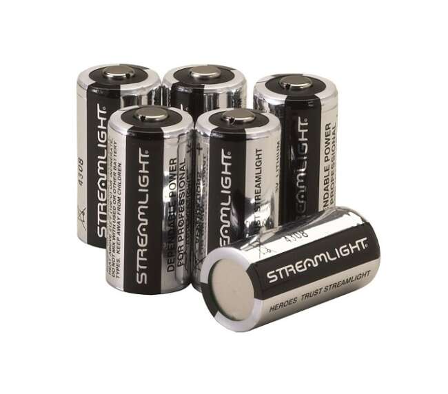 STREAMLIGHT CR123A LITHIUM BATTERIES 6PK