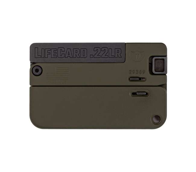 TRAILBLAZER FIREARMS LIFECARD 22LR BLACK/OD GREEN