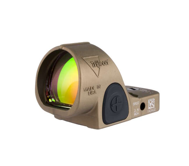 TRIJICON SRO ADJ SIGHT LED 1MOA RD BRWN
