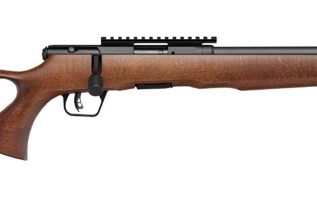 SAVAGE ARMS B22 22MAG BLK/WOOD 18" THD