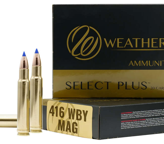 WEATHERBY 416WBY 350GR BARNES TTSX