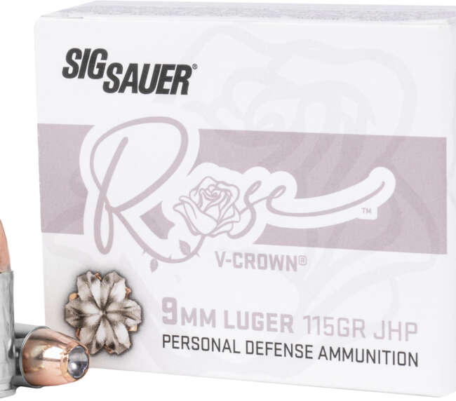 SIG 9MM 115GR V-CROWN ROSE 20R
