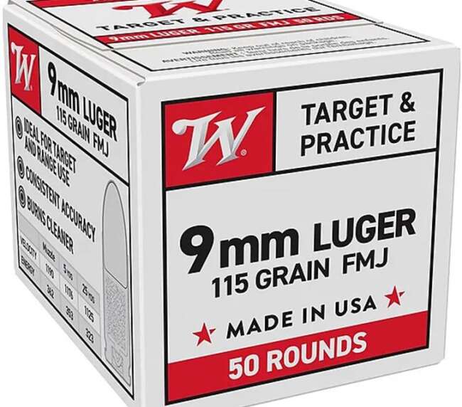 WIN 9MM 115GR USA FMJ 50RD