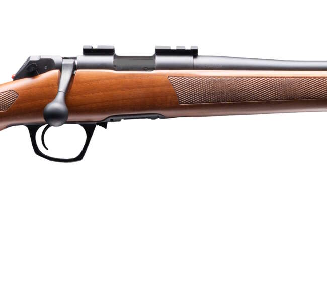 CVA CASCADE 22LR BL/WOOD 18" TB