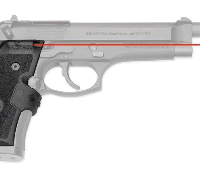 CRIMSON TRACE LASERGRIP BER 92 BLK MIL-STD