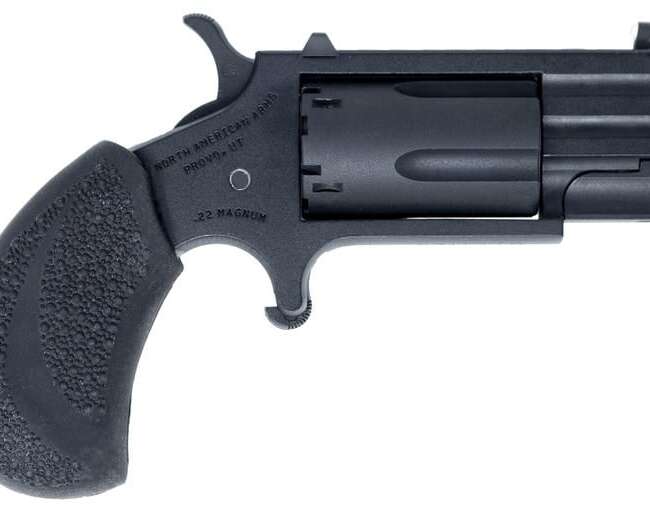 NORTH AMERICAN ARMS PUG 22MAG REV 1" BLK