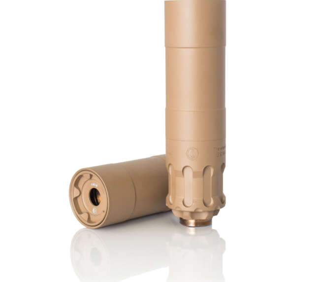 RUGGED SUPPRESSORS OBSIDIAN9 9MM SILENCER FDE