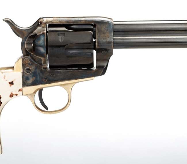 TAYLOR'S & COMPANY CATTLEMAN 45LC BL/STAG 5.5"