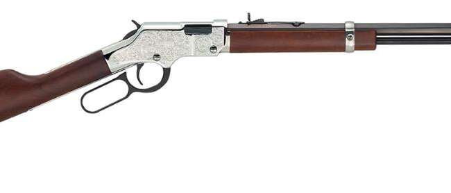 HENRY REPEATING ARMS H4 SILVER EAGLE 17HMR BL/WD