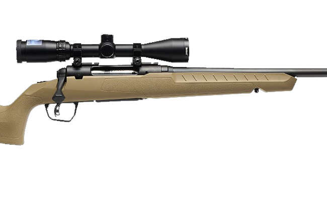 SAVAGE ARMS AXIS 2 CPT 6.5CR BL/FDE PKG  #