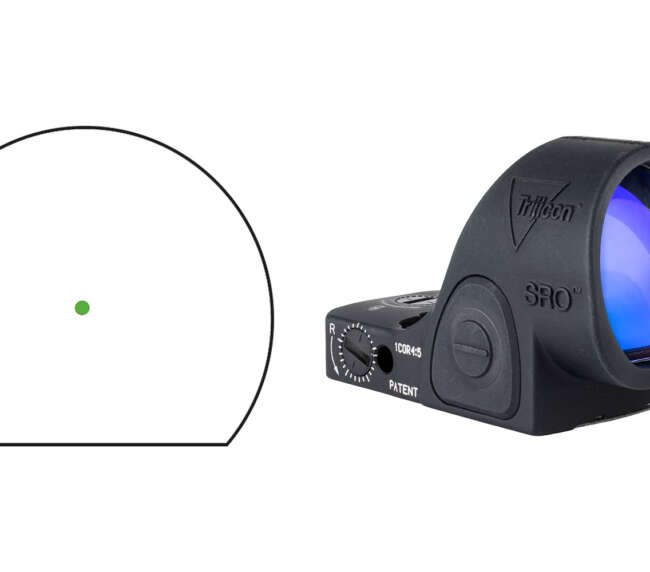 TRJ SRO GD 2.5MOA ADJ LED BLK