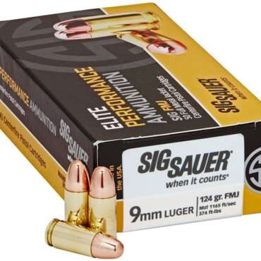 SIG 9MM 124GR FMJ 50RD