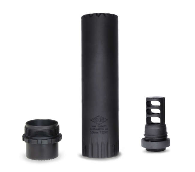 YANKEE HILL MACHINE COMPANY TURBO T3 5.56 1/2-28 SILENCER