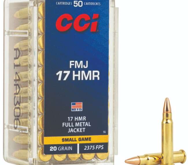 CCI 17HMR 20GR FMJ 50RD