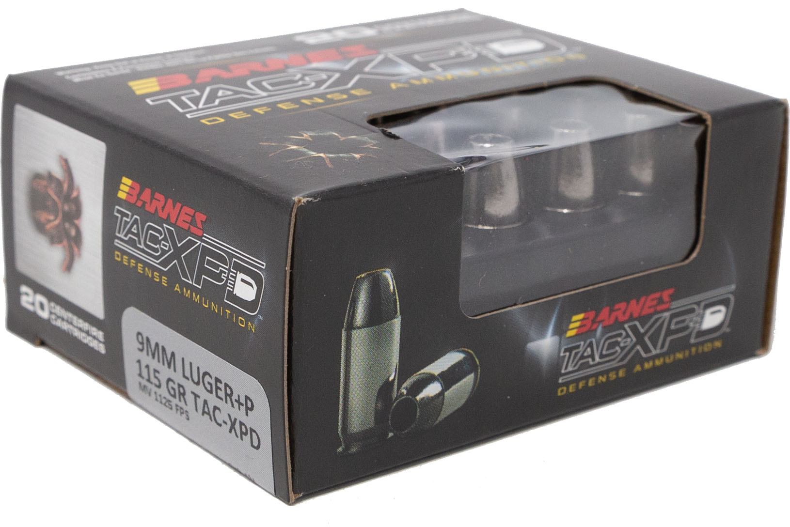 BAR 9MM+P 115GR TAC-XPD 20RD