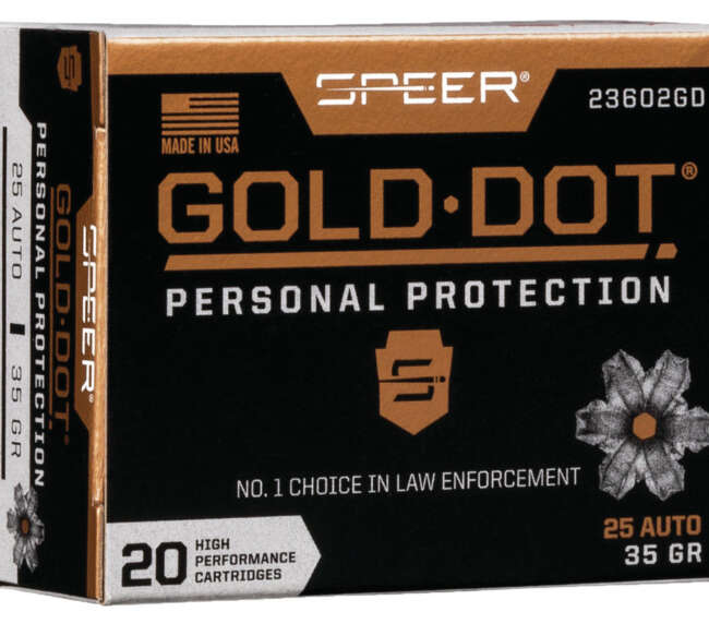 SPR 25AP 35GR GOLD HP 20RD