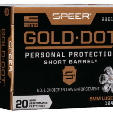 SPR 9MM+P 124GR GOLD HPSB 20RD