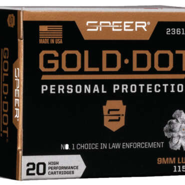 SPR 9MM 115GR GOLD HP 20RD