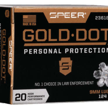 SPR 9MM 124GR GOLD HP 20RD