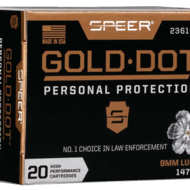 SPR 9MM 147GR GOLD HP 20RD