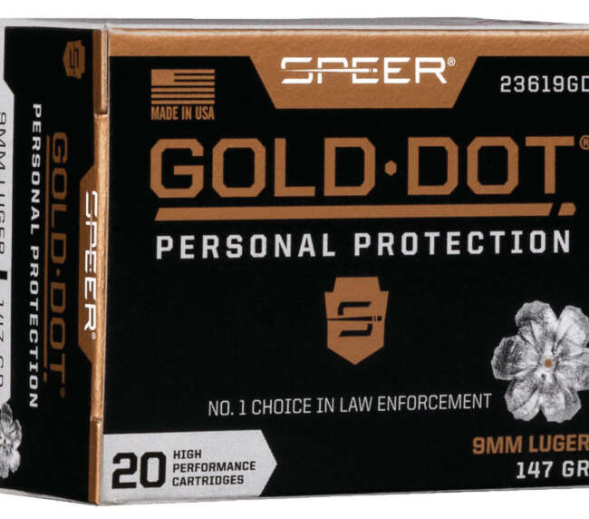 SPR 9MM 147GR GOLD HP 20RD