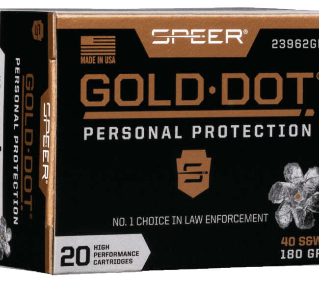 SPR 40SW 180GR GOLD HP 20RD
