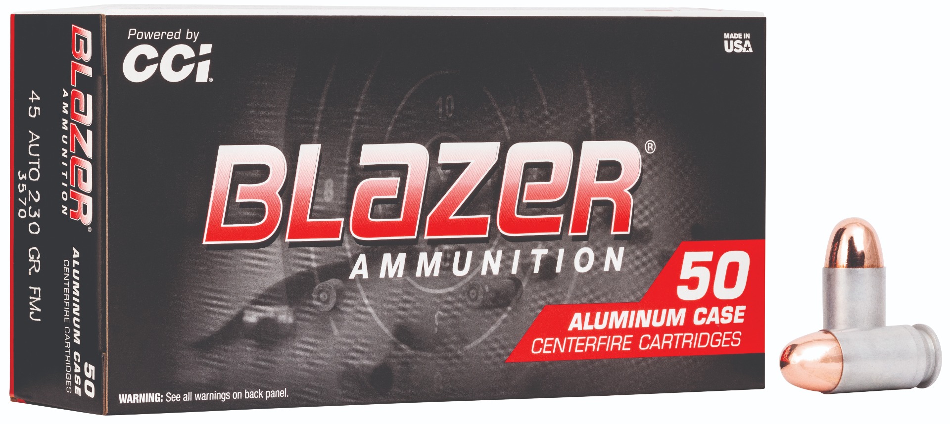 CCI 45AP 230GR BLAZER FMJ 50RD