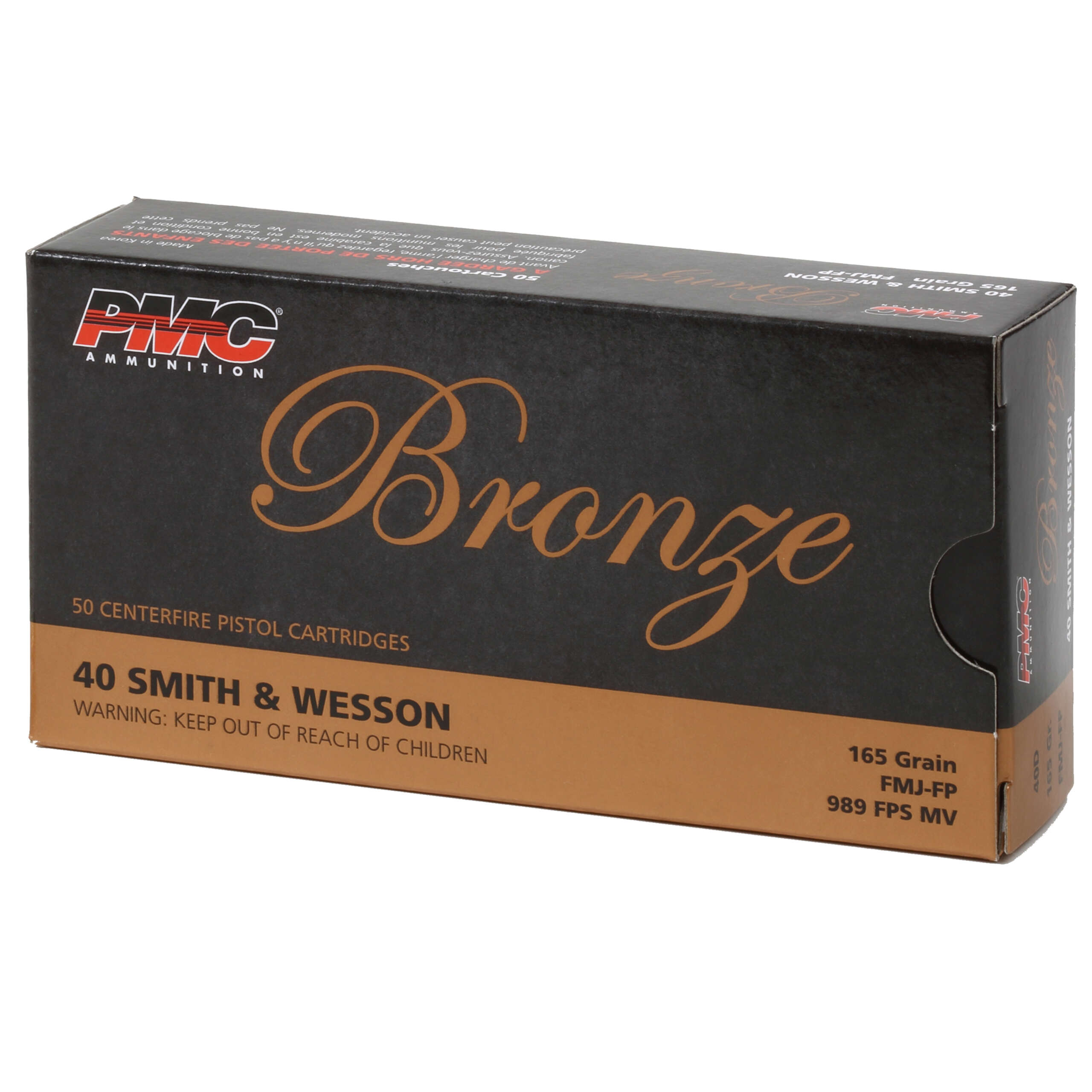 PMC 40SW 165GR BRO FMJFP 50RD
