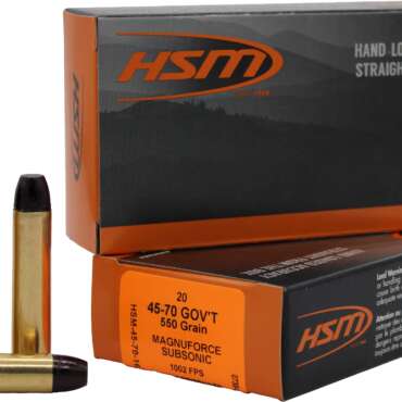 HSM 45-70 550GR SUB LFN 20RD