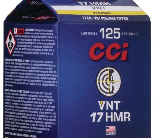 CCI 17HMR 17GR VNT 125RD