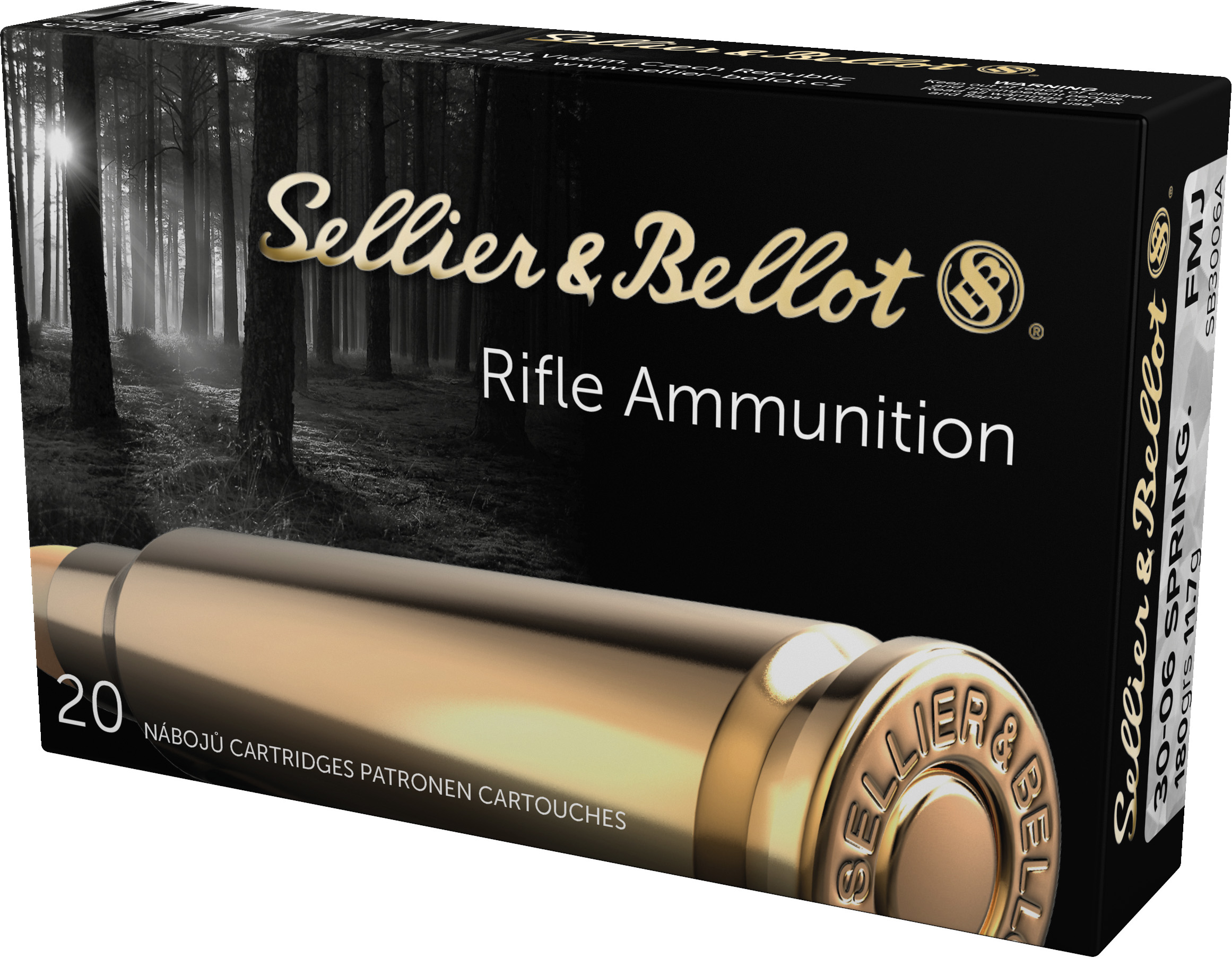 S&B 30-06 180GR FMJ 20RD