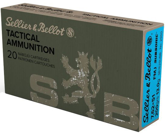 S&B 7.62NATO 200GR SUB FMJ 20R