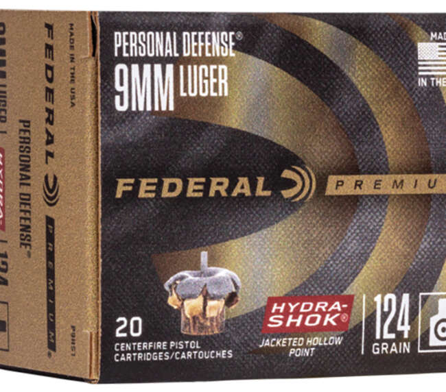 FDR 9MM 124GR HYDSHK 20RD