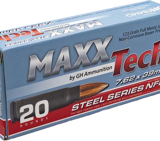 MAX 7.62X39 123GR NFR FMJ 20RD