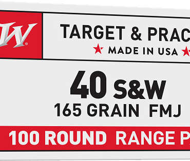 WIN 40SW 165GR USA FMJ 100RD