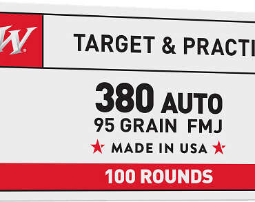 WIN 380 95GR USA FMJ 100RD