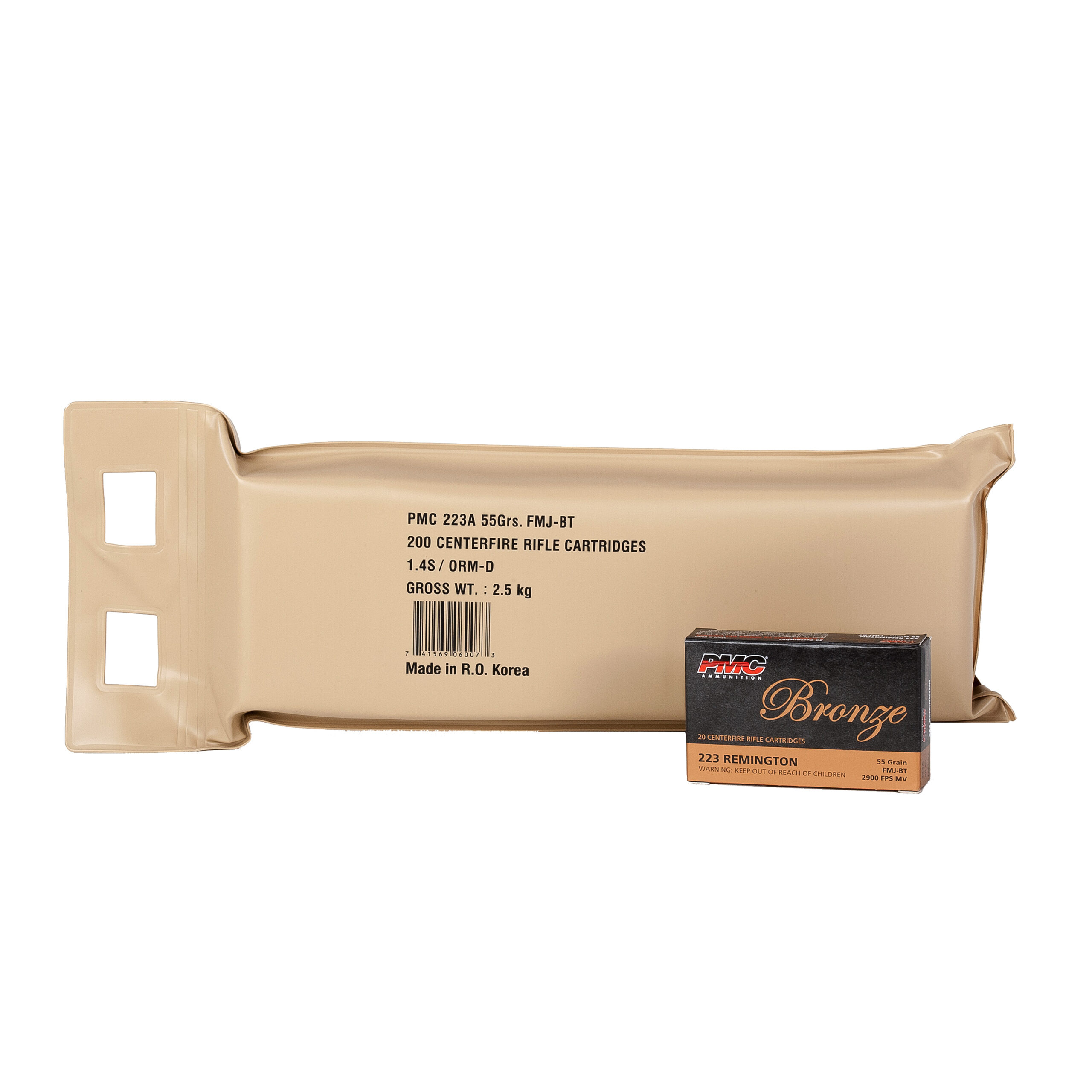 PMC 223 55GR FMJ BTLPK 200RD