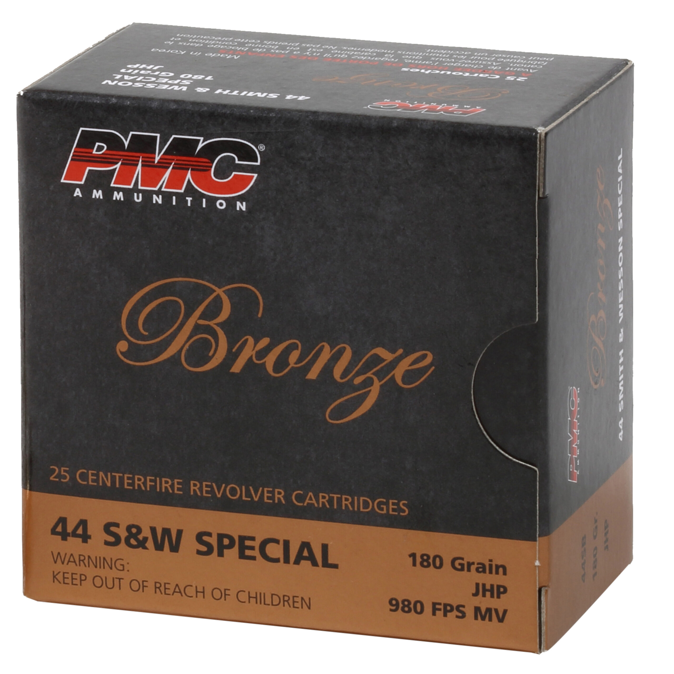 PMC 44SP 180GR BRO JHP 25RD