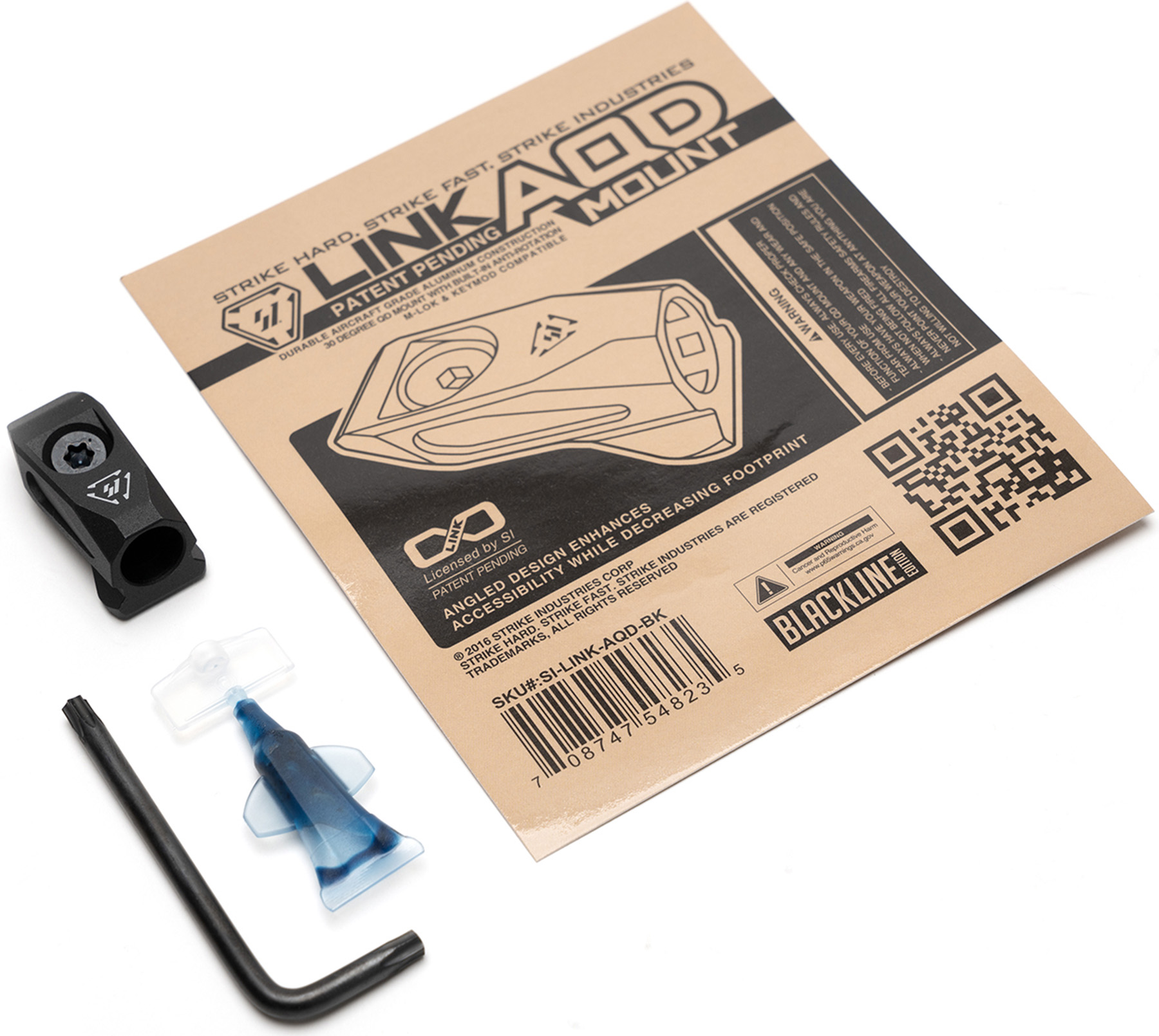 SKI LINK ANGLD QD MNT BLK